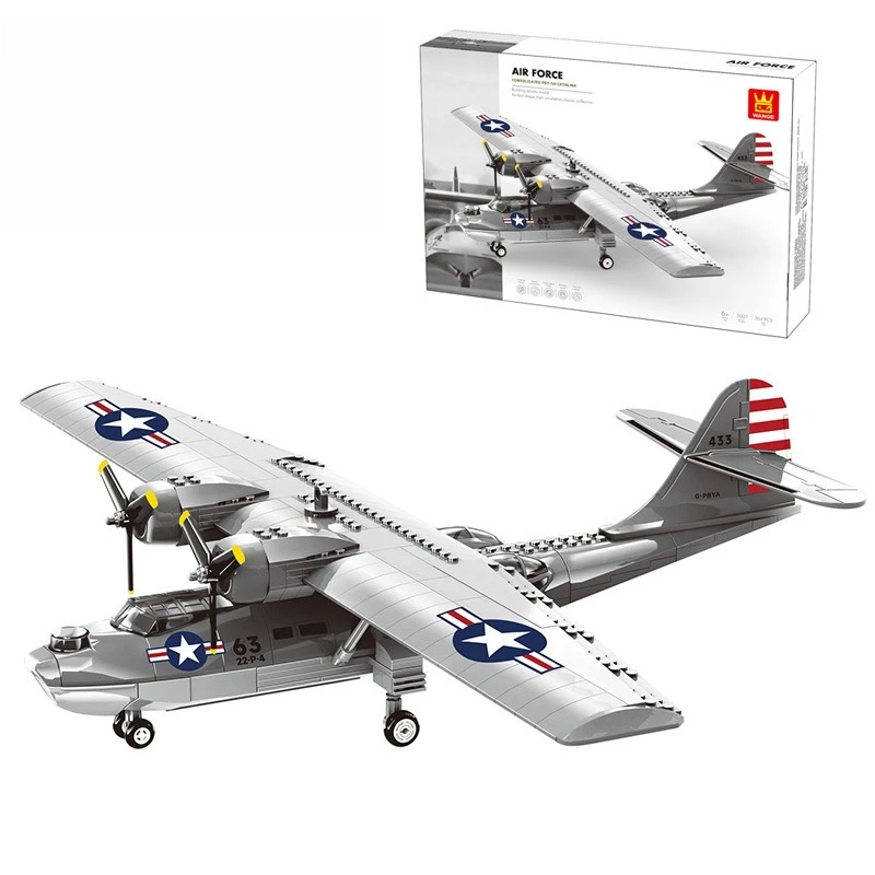 Military Fighter Jet Building Block Model, Simulated Aircraft Desktop Collectible Ornament