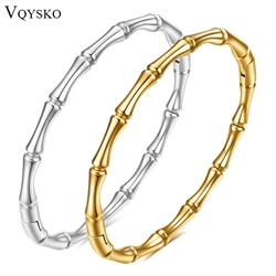 VQYSKO Bamboo Bracelet Stackable Bangle Simple Everyday Wear Island Style Gift For Her