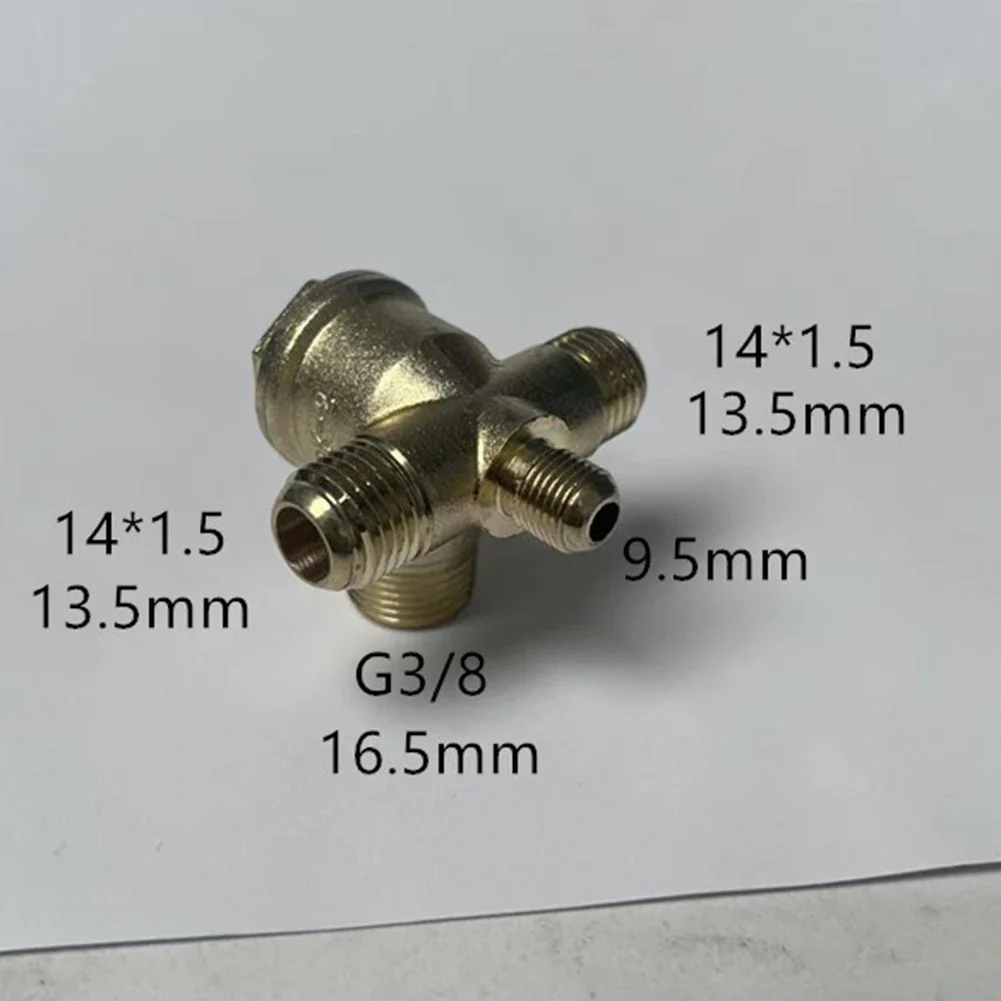 4 Way Connector Check Valve Backflow Prevention Explosion-proof Pressure-resistant Secure Installation Check Valve