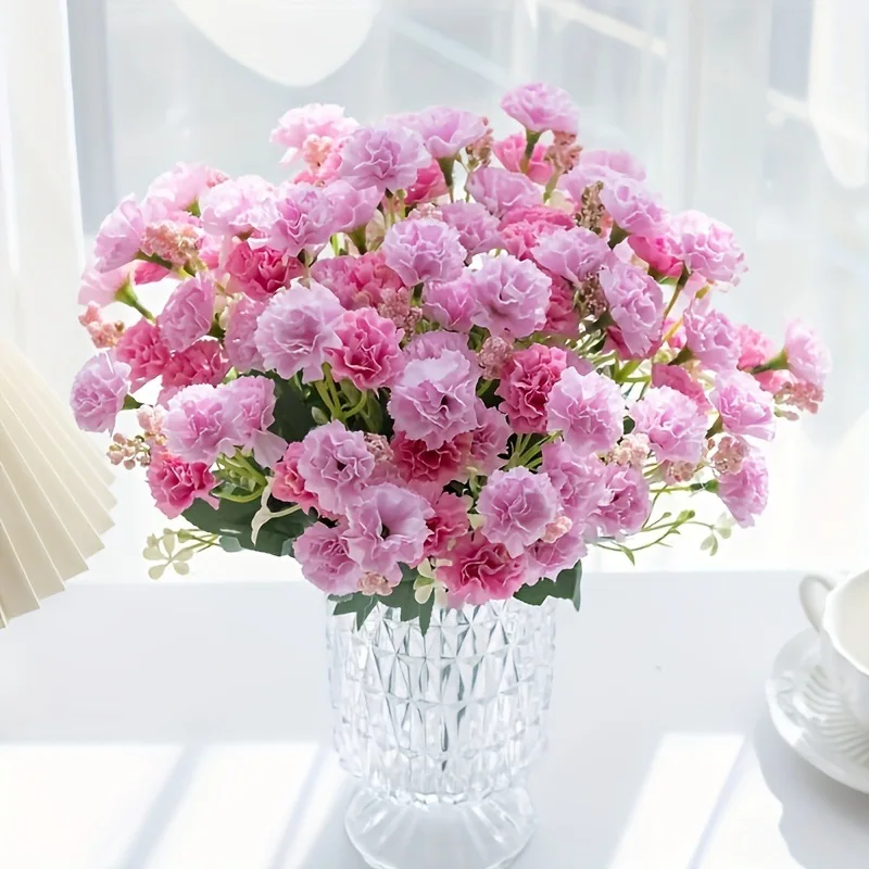 

Popular artificial flowers small carnation artificial flowers 28 heads garden home decoration silk flowers outdoor project