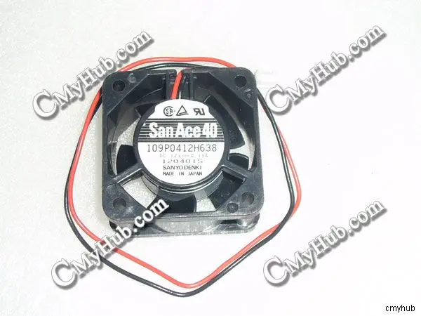 For SANYO DENKI 109P0412H638 DC12V 0.11A 4020 4CM 40MM 40X40X20MM 2pin Cooling Fan 109P0412H638