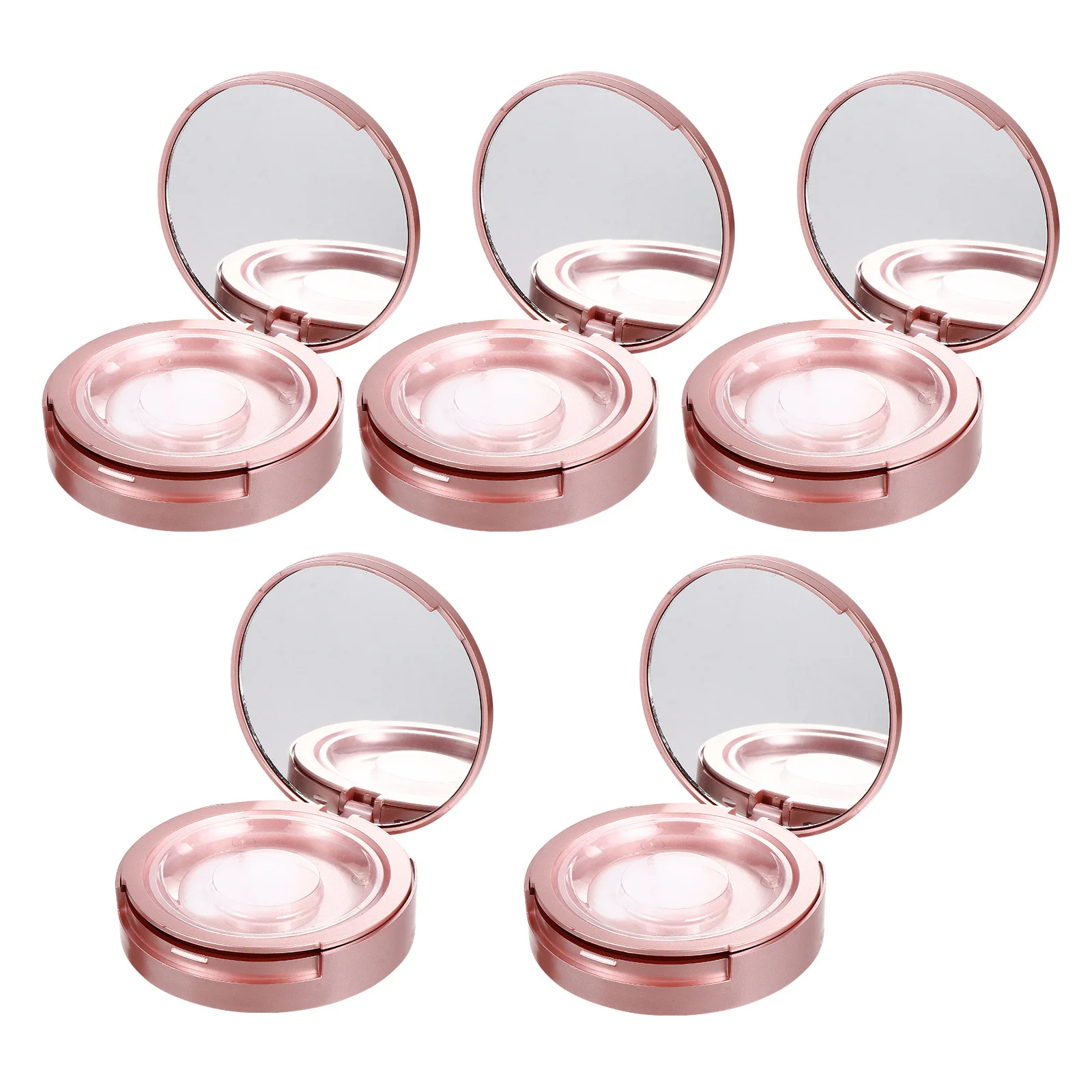 

5Pcs Eyelash Lash Case Double Layer Mirror Box for False Lash Storage Organizer Gift Container Travel Eyelash Case