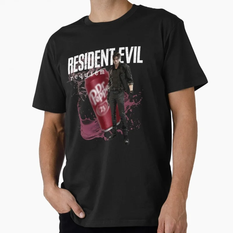 leon kennedy Horror Survival Game Resident Evil VideoGame Gift T shirt Unisex Gamer Tee Short Sleeve Graphic clothes S-6XL