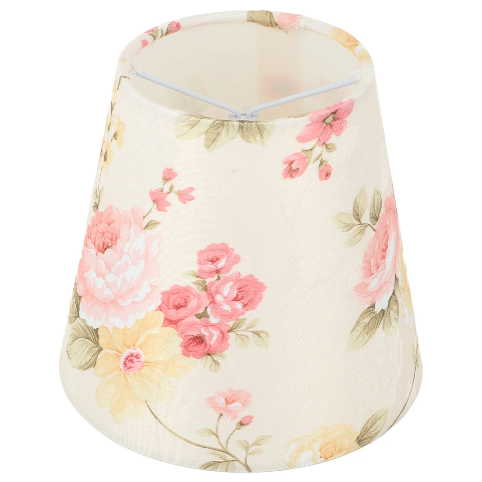 Cloth Lamp Shade Flower Pattern Clip On Bulb Lampshade for E14 Table Lamp Chandelier Floor Lamp for Bedroom Clubs Halls