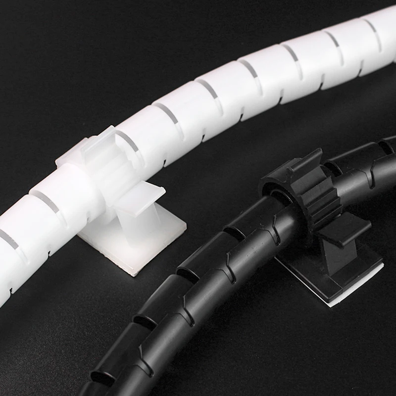 10M Winding Tube Wire Organizer Cable Protection Sleeve Tube Protect Sleeve Spiral Wrap Winding Protector 8/10/12/16/22 /36/40mm