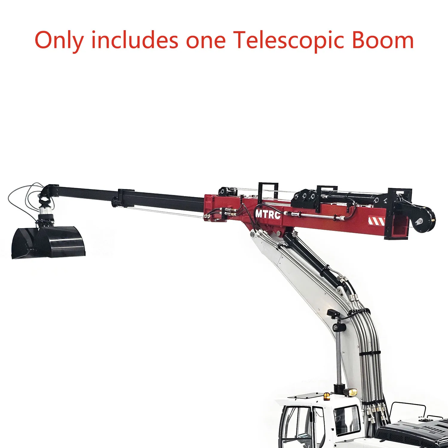 

Metal 1/14 Telescopic Boom for 946 EC380 RC Hydraulic Excavator Model Upgraded Parts Remote Control Digger Construction Vehicle