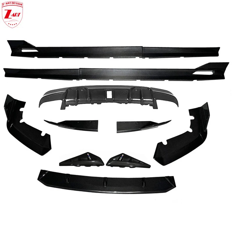 Z-ART X5M Dry Carbon Fiber Body Kit for BMW F95 Dry Carbon Fiber Aerokit for BMW X5M 2019-2022