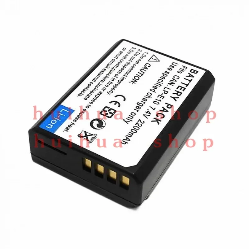 7.4V 2200mAh LP-E10 LPE10 E10 Camera Battery  For Canon 1100D 1200D 1300D Rebel T3 T5 KISS X50 X70 USB Battery Charger