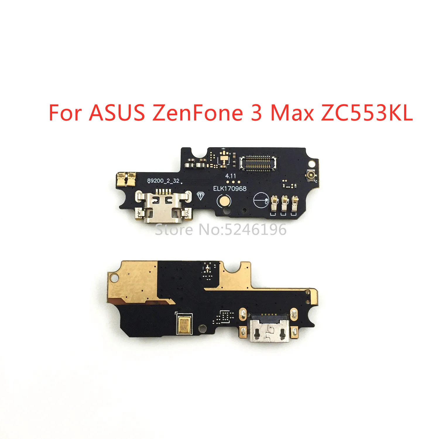 1pcs USB Charging Port Base Connector For For ASUS ZenFone 3 Max ZC553KL Replace Part