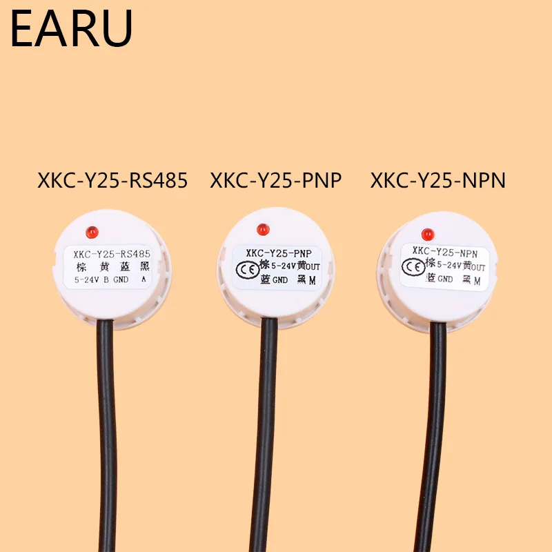 Water Liquid Level Switch Contactless Detector Outer Adhering Type Level Sensor NPN PNP Rs485 Interface Compatible Power Adapter