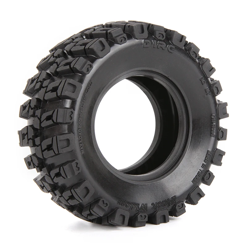 D1RC 3.2 Inch Beadlock Tires with Foams Super Grip for 1/8 1/10 Rc Climbing Crawler Car Parts AXIAL Km2 JKmax 2PCS