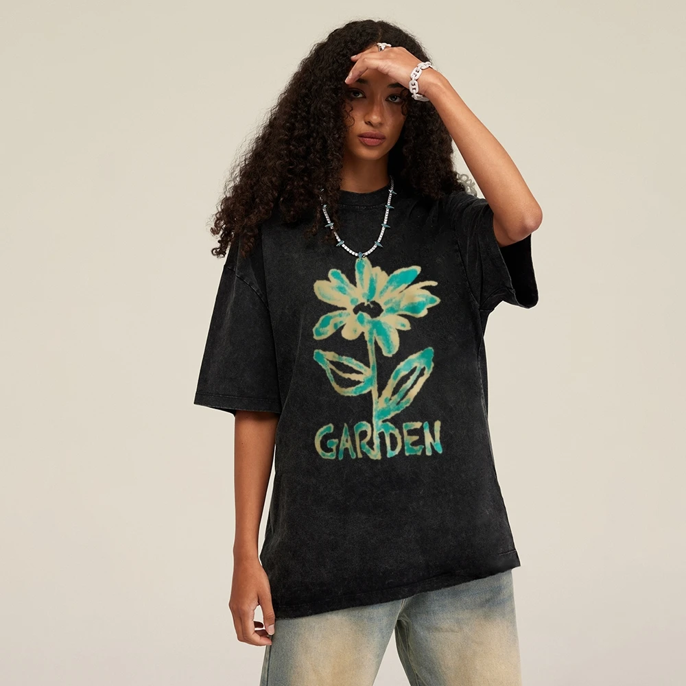 

Women Over Sized Graphic Tshirt Vintage Cotton Streetwear Tee Comfort Loose Fit Casual Essential Daily Fashion Style Tops