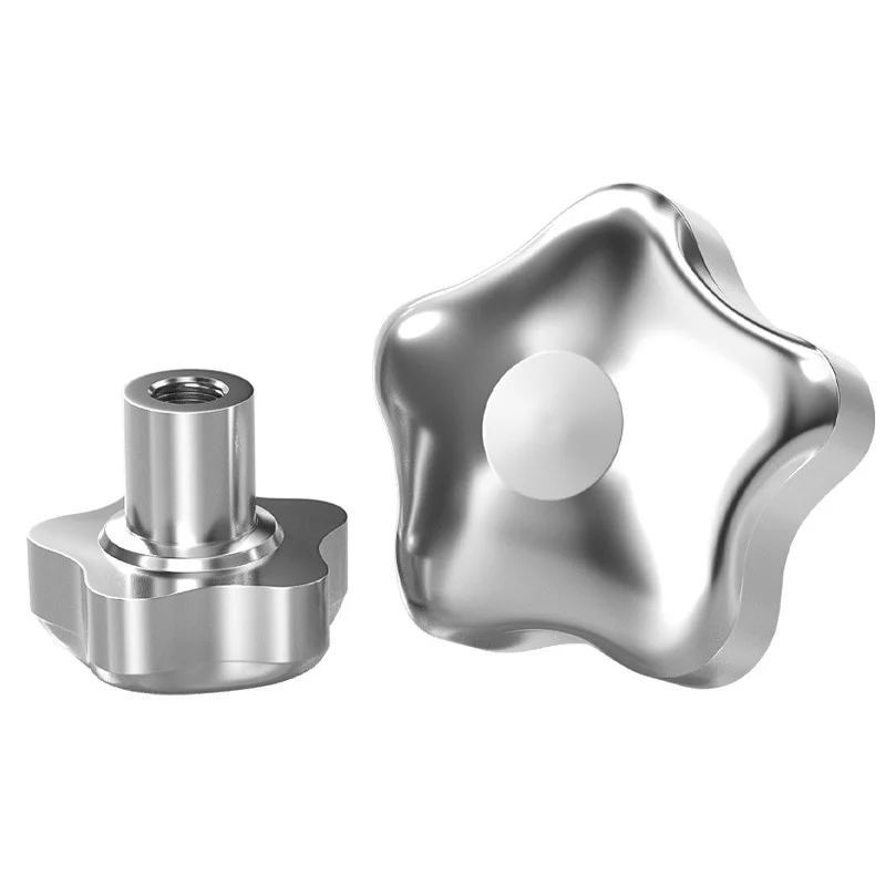 304 Stainless Steel Star (Torx) Handle Locking Nut Through Hole/Blind Hole Knob Fastener Clamping Nuts Knobs Hand Wheel M6~ M20