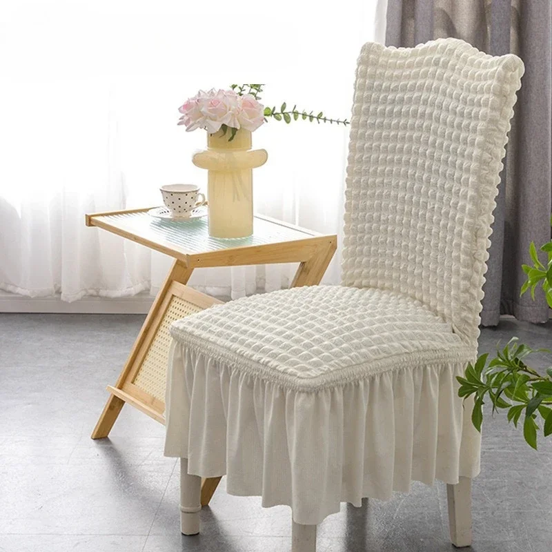 2026 Puff Wedding Chair Cover Banquet Luxury Cover for Chairs Spandex Elasticity Stretch High Back Chair Case Protect
