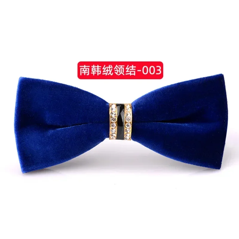 Shirt bow tie male wedding wedding groom best man South Korea velvet collar flower wholesale wine red black bow annual meeting