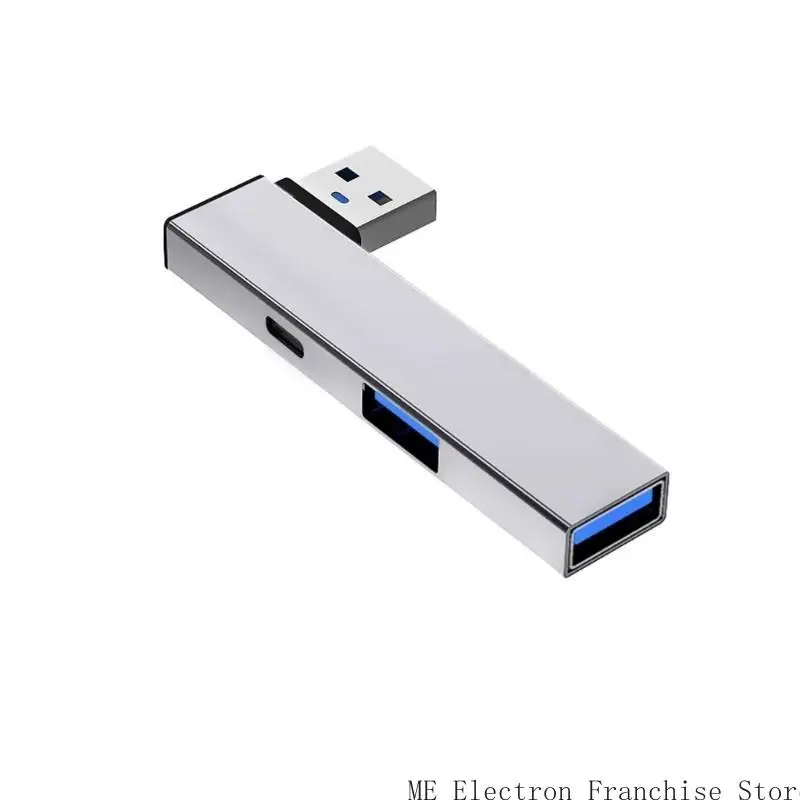 USB3.0, USB2.0port USB 타입 C+2USB 어댑터 USB 스플리터 5GBPS USB C 데이터 포트 480MBPS USB2.0