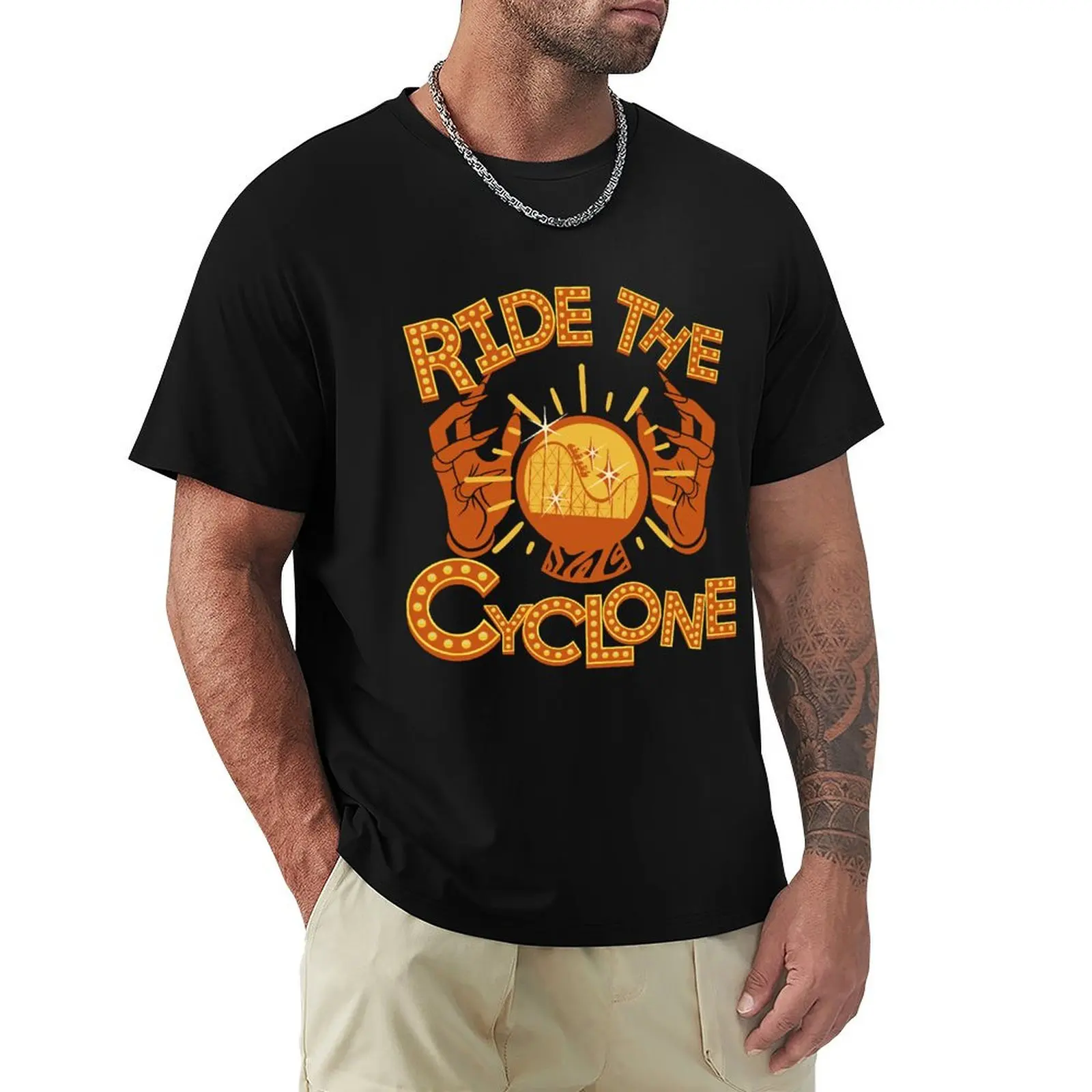 Montez le cyclone essentiel T-Shirt t shirts for man cotton funny T-Shirt