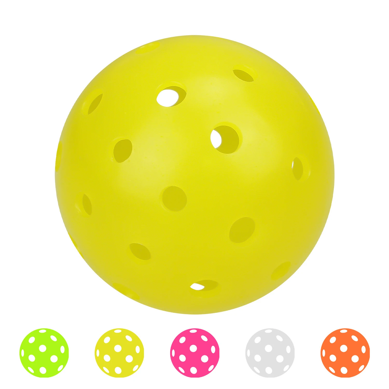 

KOFULL 74MM Outdoor Pickleball Balls 40 Holes Rotation Molded ONE-Piece High Bounce 12Pcs/Pack