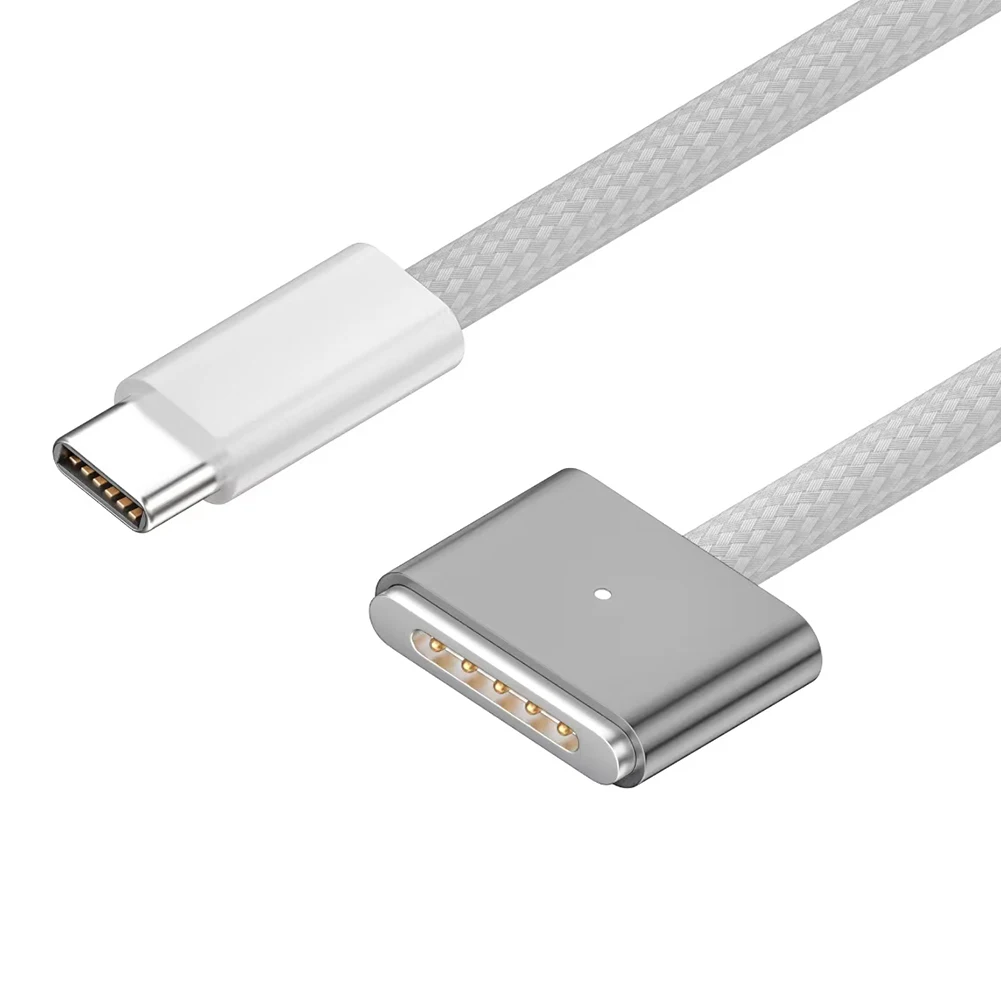 Kabel Pengisi Daya USB C Ke Magnetic3 2M Indikator LED Tipe C Ke Kabel Pengisi Daya Magnetic3 untuk MacBook Air 2022/Pro 2021 2023