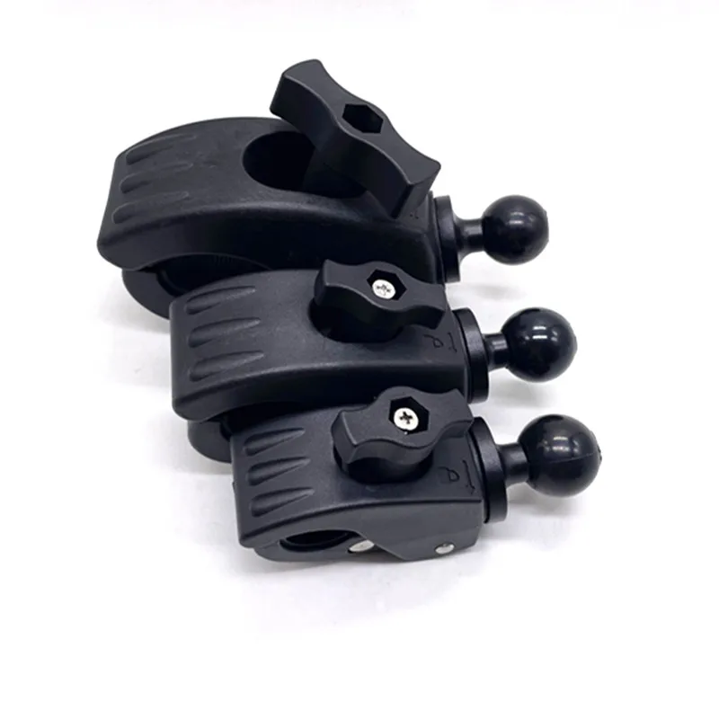 كبير متوسطة صغيرة النايلون المشبك دراجة نارية دراجة المقود السكك الحديدية جبل مع 1 بوصة تحميل كروي ل gopro عمل كاميرا رام جبل