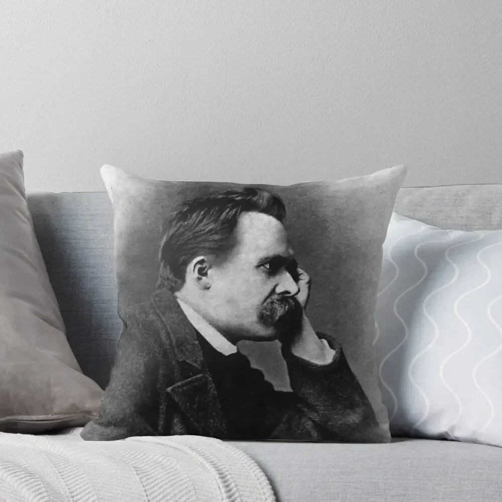 Friedrich Nietzsche Throw Pillow Cushion Covers For Living Room Cushions For Children pillow