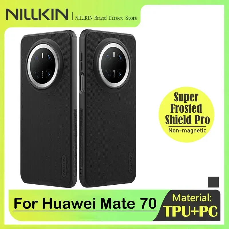 NILLKIN Super Frosted Shield Case for Huawei Mate 70 Pro Plus, Dustless Matte Finish, Injection Molded, Enhanced Fall Resistance