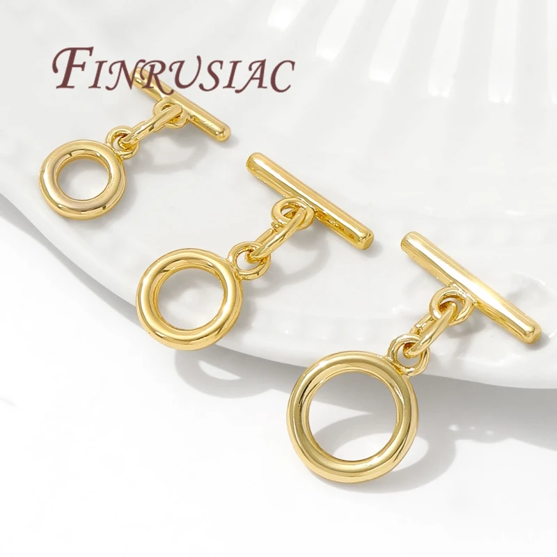 18K Gold Plated Toggle Clasp For Jewelry,Bracelets Locks,OT Clasp For Jewellery,Necklace Clasps Connectors,DIY Accessories - view 3