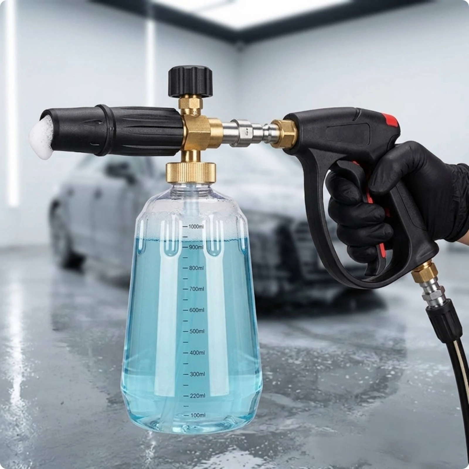 Foam Sprayer Bottle Body Threaded Foam Spray Bottle Container Leak-Proof Thick for Car Wash, Household Cleaning
