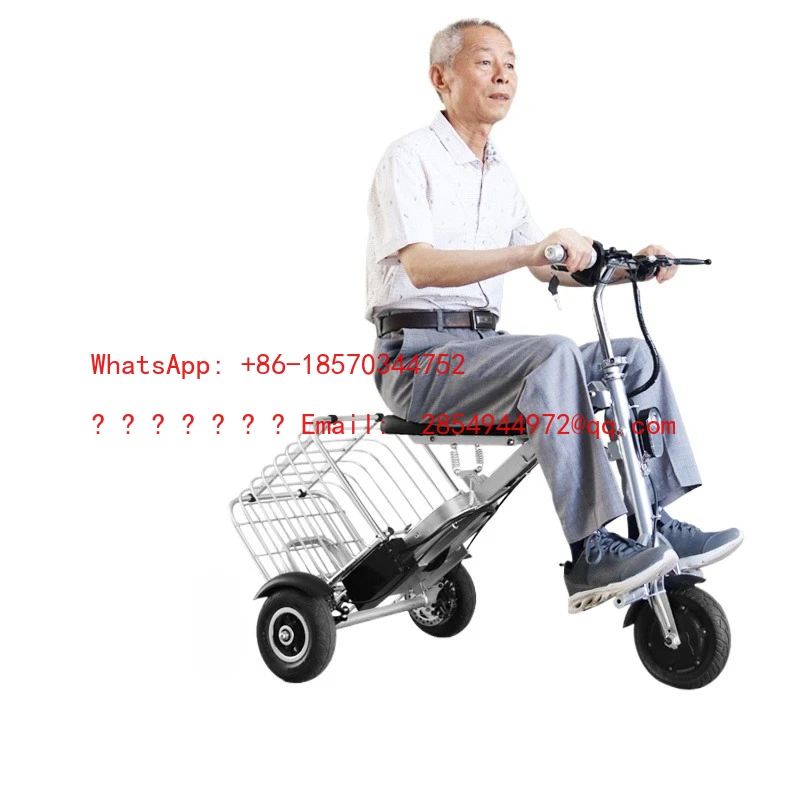 L Folding Electric Vehicle Bicycle Light Portable Small Three-wheeled Scooter