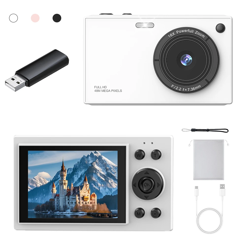 

STLF Shenzhen Student Digital with 16X Zoom 64 MP Mini Instant Capture Cheap Efficient Sensor Element CMOS 2.8 Inch