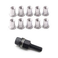 11pcs Hand Rivet Nut Gun Head Nuts Riveter Tool Accessory For Nuts Optional Model M3 M4 M5 M6 M8 M10 M12