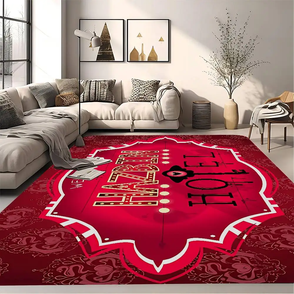Classic Vintage Anime H-Hazbin H-Hotel Entrance Door Mat Nordic Style Home Doormat Bathroom-Toilet Mats Bedroom Hotel Decor Mat