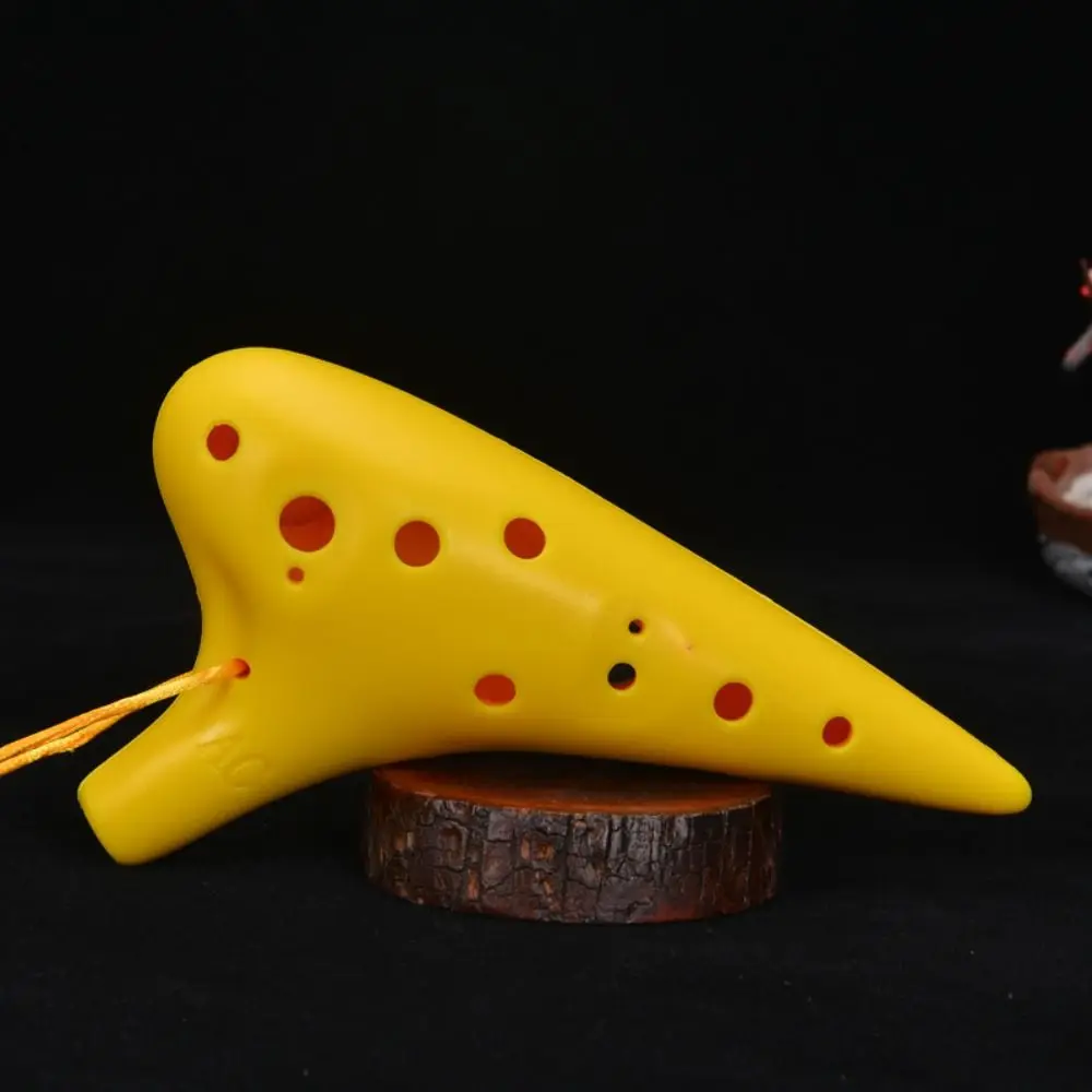 Easy To Play 12-Hole Alto Ocarina with Lanyard Resin Plastic C Key Ocarina Alto C Tuning Anti-fall Musical Instrument Beginner