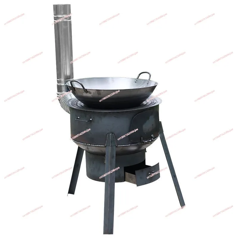 43cm Portable Detachable Outdoor Cooking Stove Movable Camping Firewood Camping Wood Stove for BBQ Picnic Hiking Heating Cooking