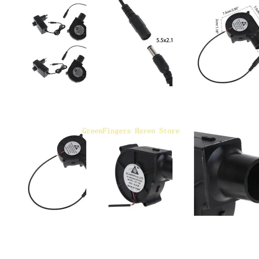 

F68d UK/EU Plug BbQ Air Blower Portable BBQ Fan Air Blower Handheld Barbecue Air Fan 12 В легкий портативный вентилятор для