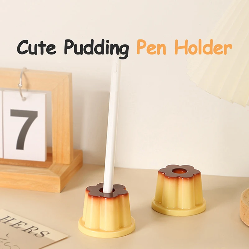 

Cute Pudding Pen Insert Tube Creative Storage Pen Holder Desktop Organizer Decoration Office School Supplies Students Stationery