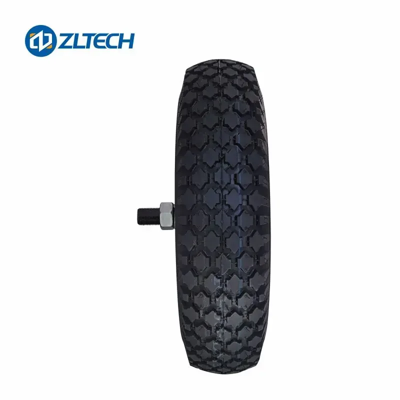 Zhongling 16inch 48V 800W 300kg Single Shaft Brushless 4096-wire Encoder IP65 DC Wheel Hub Motor With Offroad Tire For AGV Robot