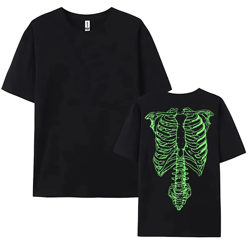 

Green Skeleton Y2k Fashion T-shirt This Is SpinalTap Il Tshirts Punk Hip Hop Unisex Streetwear Cotton Loose Female T Shirt Print