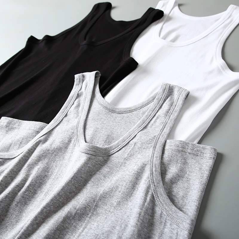 

Мужская майка из чистого хлопка, спортивная, без рукавов, с круглым вырезом, дышащая, для молодежи, на все сезоны, базовая повседневная одежда