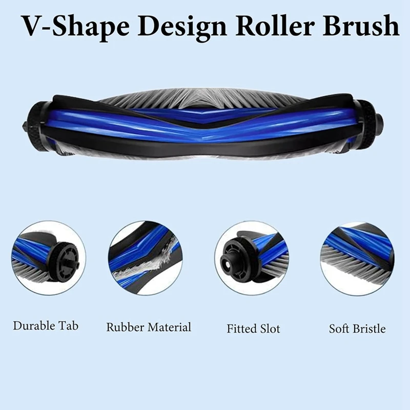 Juego de filtros y bolsa de polvo para cepillo Ecovacs Deebot X8 Pro Omni para Yeedi S1114, repuestos de aspiradora, 19 Uds.