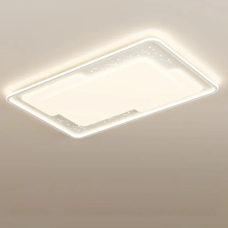 Nordic Cream Style Full Spectrum Ceiling Light Modern Rectangle Lobby Simple Ceiling Light Indoor Lighting Lampu Siling FYCL