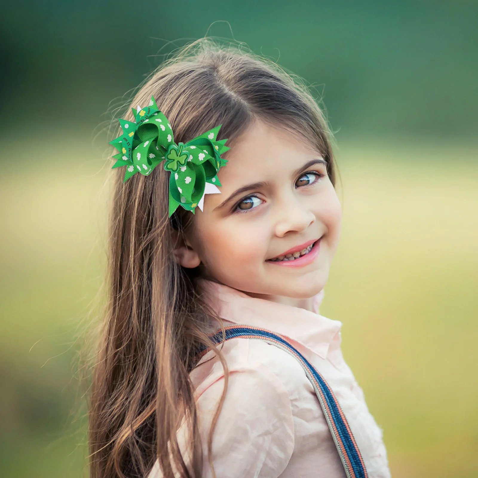 

4 Pcs Clover Hair Clip Hairgrips St Patricks Day Headpiece Clips for Accessories Festival Headdress