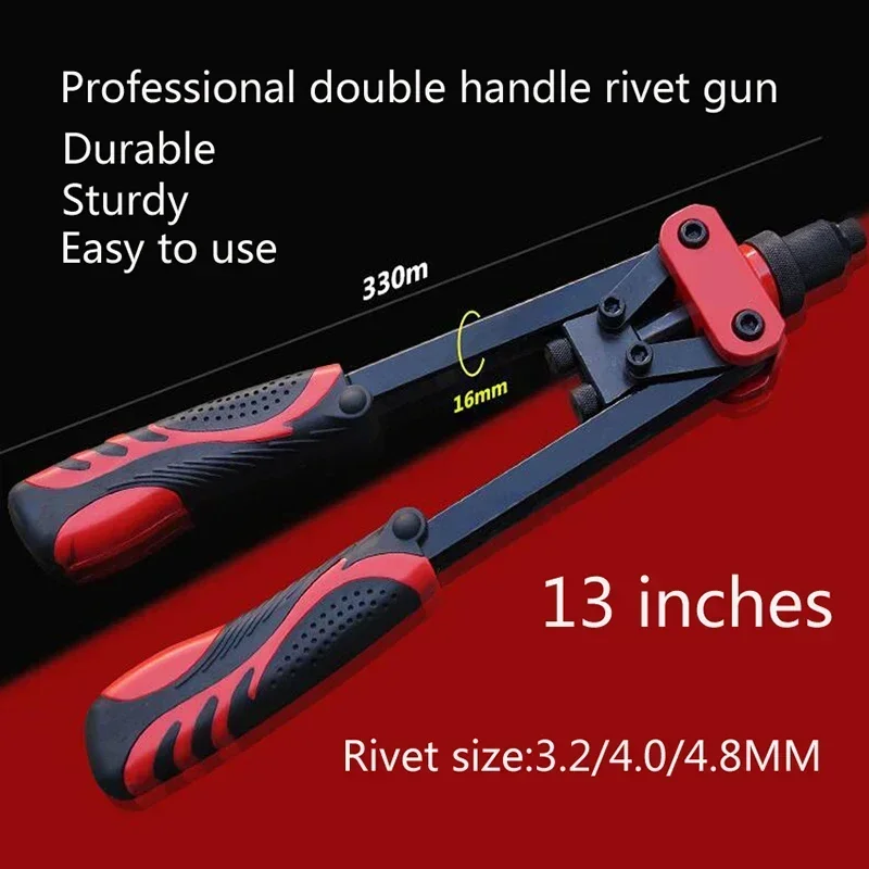 Manual Rivet Nail Gun Quality Industrial Ilind Rivet Guns Double Handles Riveter Labor-saving Nail Plucking Tools