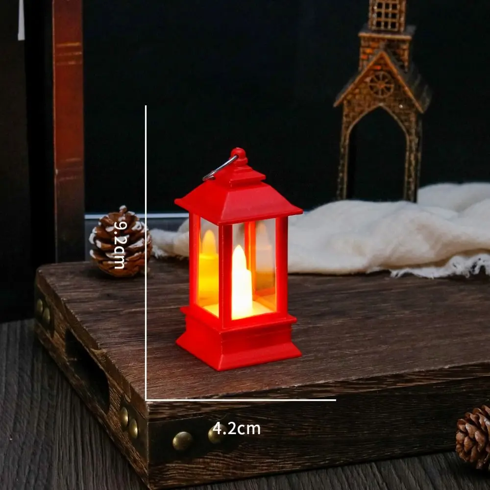 Retro LED Electronic Candle Light Creative Flameless Mini Square Night Lights Smokeless with Hook LED Atmosphere Lamp Bedroom