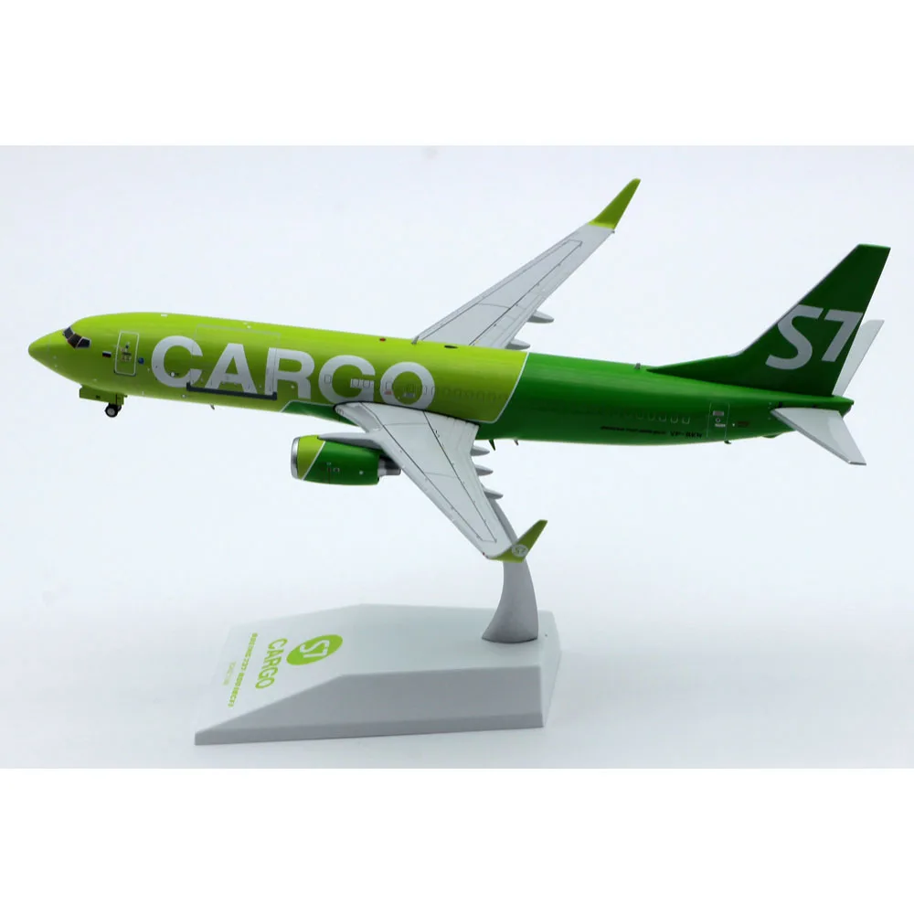 LH2302 Alloy Collectible Airplane Gift JC Wings 1:200 S7 Cargo Boeing B737-800(BCF) Diecast Aircraft Jet Model VP-BEN With Stand