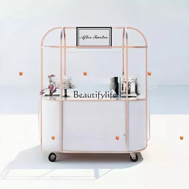 46Customized shopping mall float outdoor display stand multi-functional activity coffee truck commercial