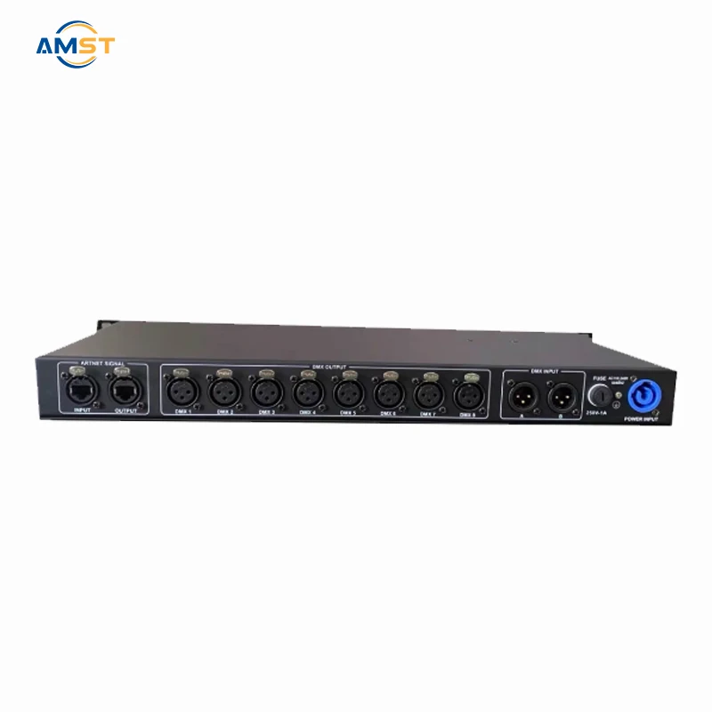 Artnet Controller To DMX512 Converter for stage light signal system 8 Port DMX Artnet Ethernet lighting equipment