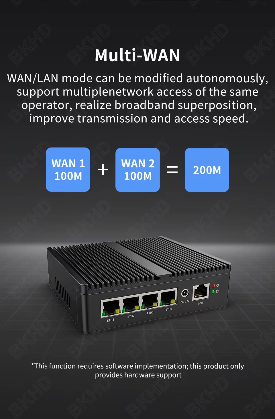 6 LAN Network Security Fanless Mini PC New Rugged Industrial N100 Box PC with Quad Cores+ Quad Threads US Plug