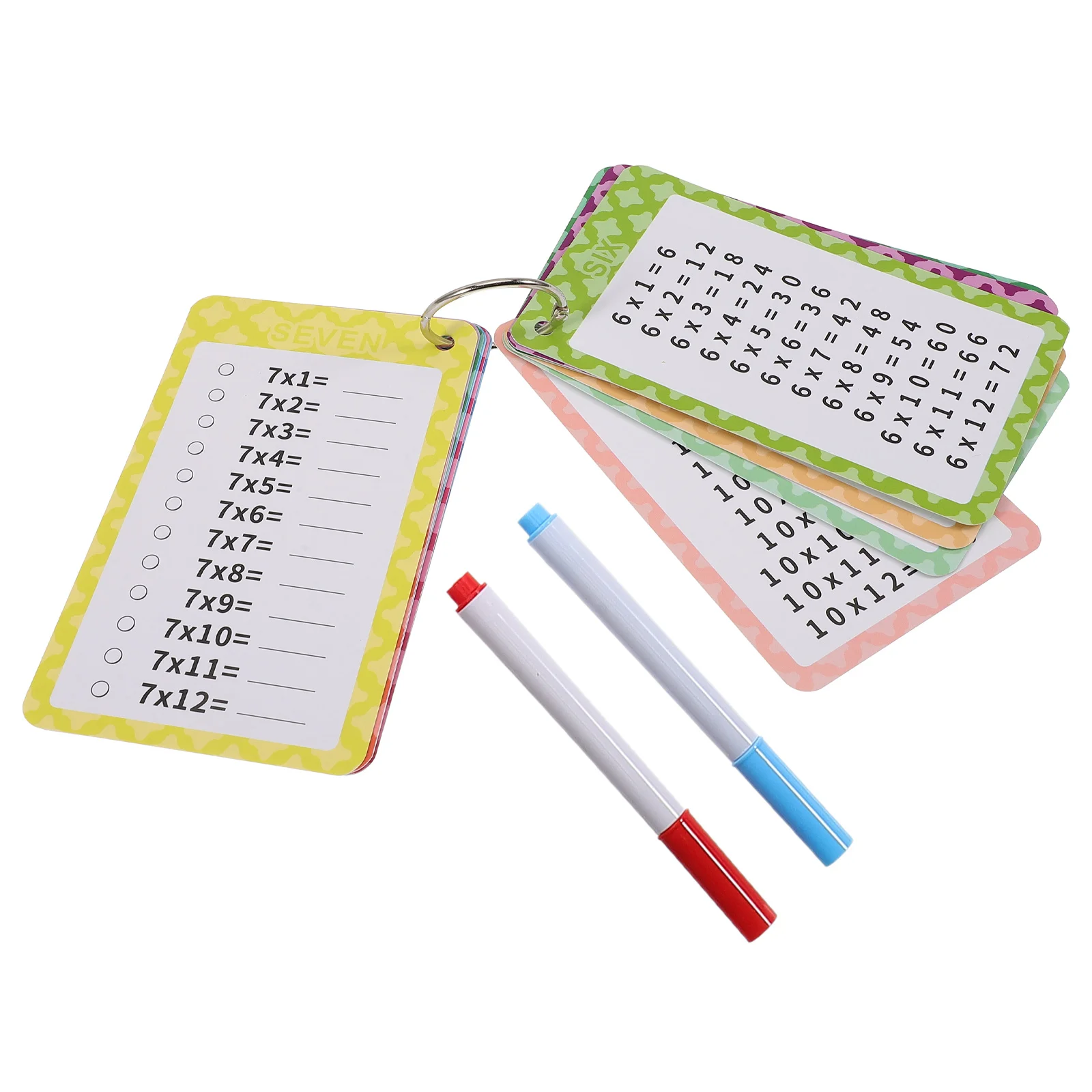 13 pcs Math Educational Cards Multiplication Table Flashcards For Kids Addition Subtraction Tool Classroom