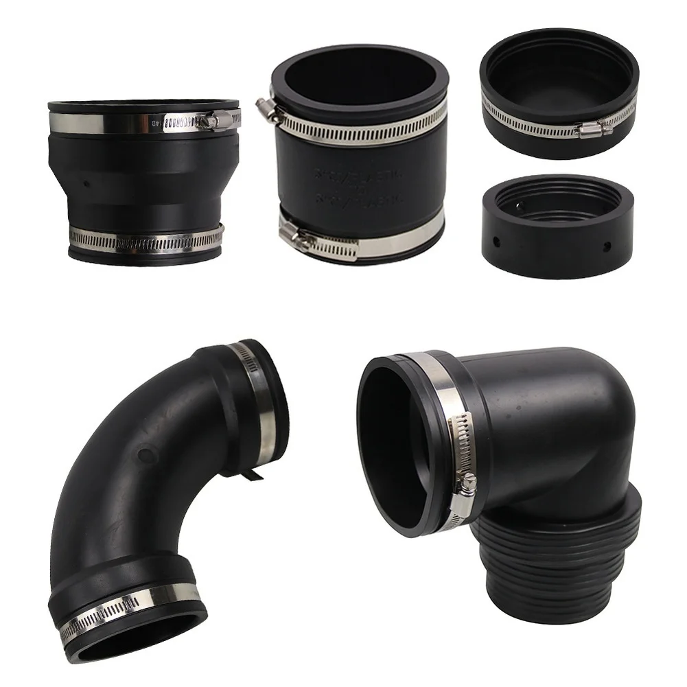 3 Inch RV Camper Waste Water Drainage Pipe Kit Slip Fit Connector For Sewer Air Duct Filtered Pipe Air Intake Hose Tube